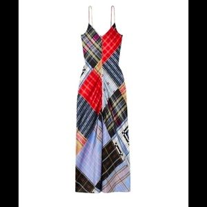 GANNI Patchwork Slip Dress